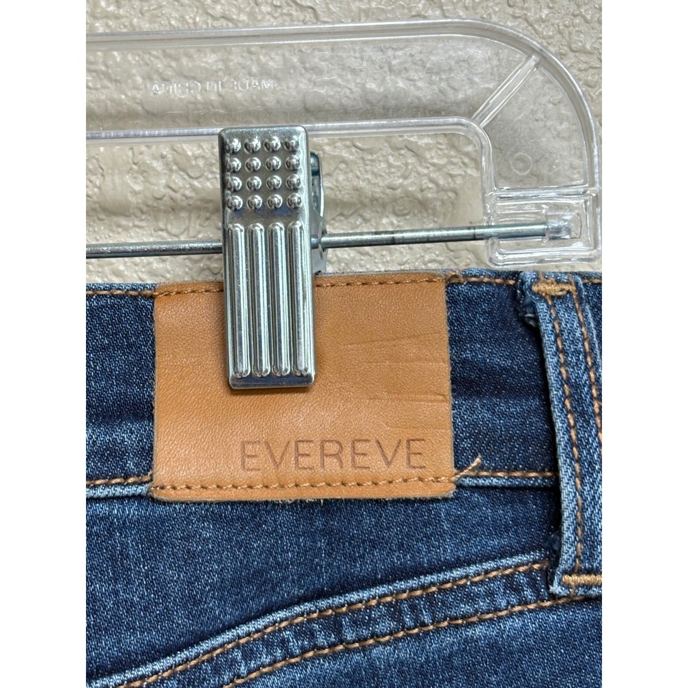 EVEREVE Women Blue High Rise Wide Leg Utility Seam Denim Jeans Size 30 - Picture 7 of 8